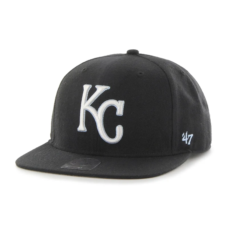 KANSAS CITY ROYALS COOPERSTOWN BLACK SURE SHOT 47 CAPTAIN 47 CAPTAIN WOOL