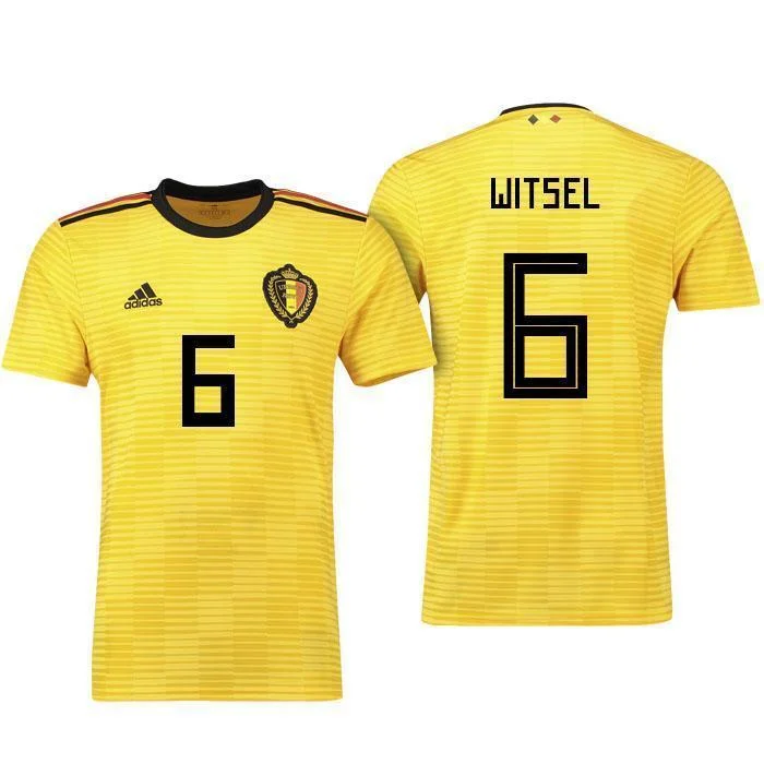 Men 6 Axel Witsel Jersey Soccer Belgium Jersey 2018 World Cup Jersey