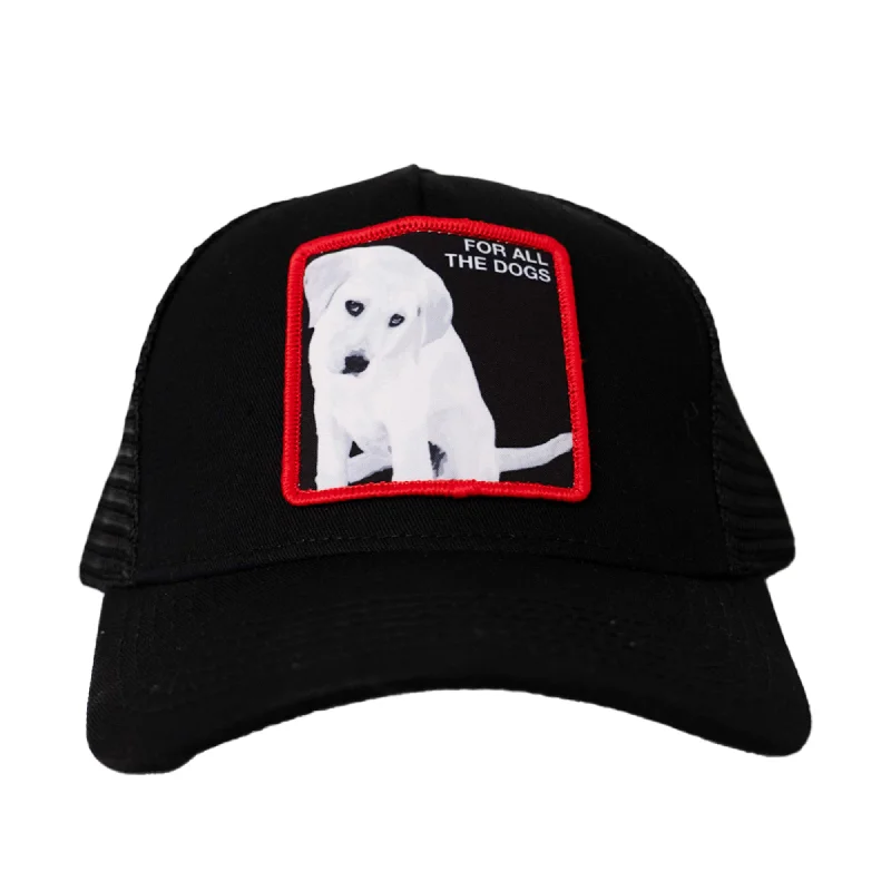 DOGS TRUCKER HAT (BLACK)