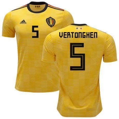 Men 5 Jan Vertonghen Jersey Soccer Belgium Jersey 2018 World Cup Jersey