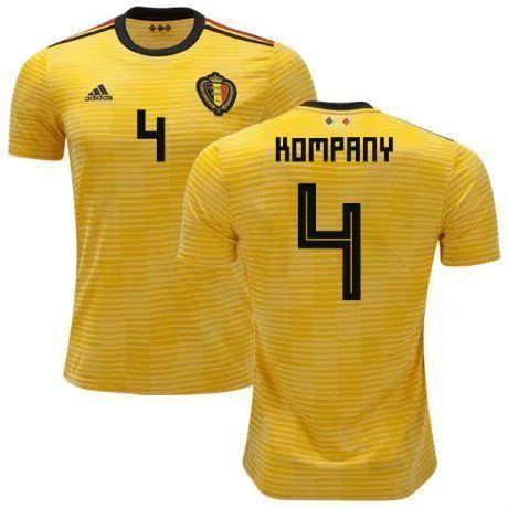 Men 4 Vincent Kompany Jersey Soccer Belgium Jersey 2018 World Cup Jersey