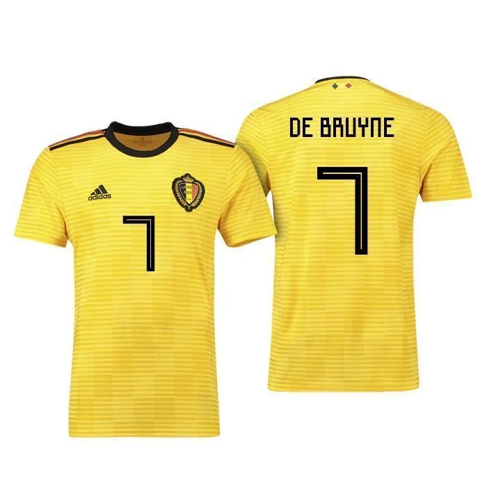 Men 7 Kevin De Bruyne Jersey Soccer Belgium Jersey 2018 World Cup Jersey