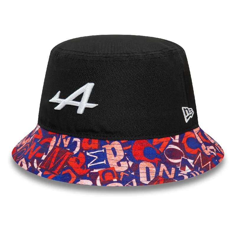 Alpine Racing Monaco Race Special Black Bucket Hat