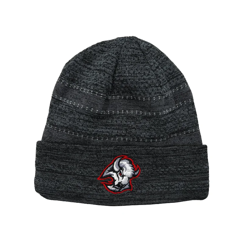 Buffalo Sabres Black Mesh Embroidered Goat Head Winter Beanie