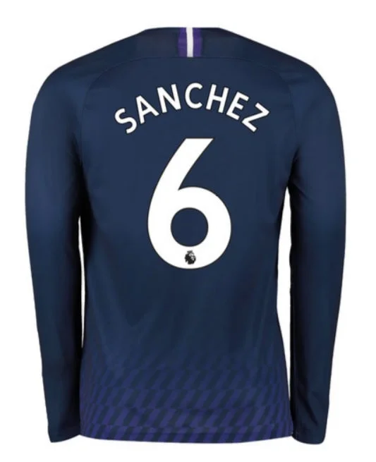 Davinson Sanchez Long Sleeve 19/20 Away Jersey