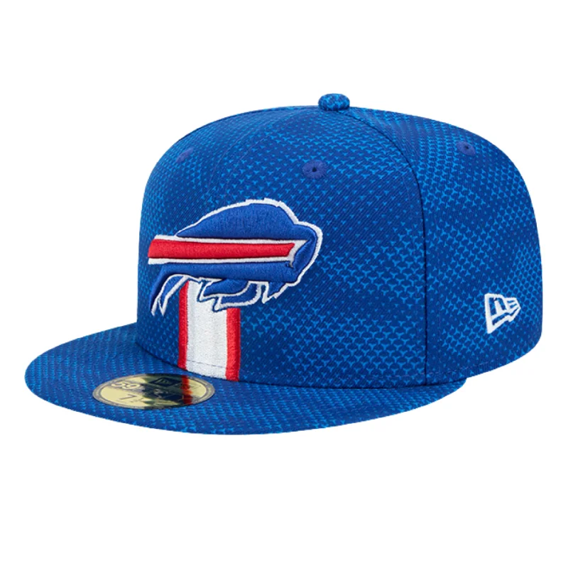 New Era 59FIFTY Bills 2024 Sideline Team Stripe Royal Fitted Hat