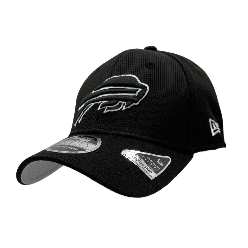 New Era 9FORTY Bills Pivot Sport Night Primary Logo Black Stretch-Snap Hat