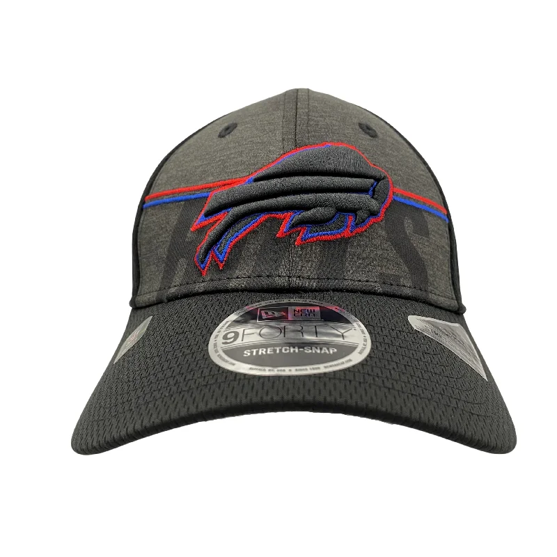 New Era Bills 2023 Official Training Camp Black Stretch-Snap Hat