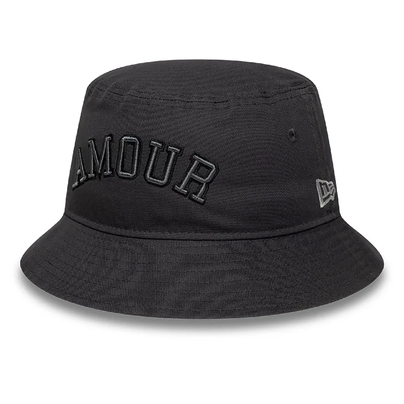 New Era x Zadig&Voltaire Amour Dark Grey Bucket Hat