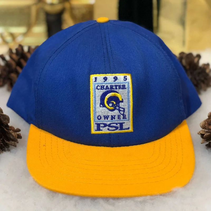 Vintage 1995 NFL St. Louis Rams Charter Owner Stretch Fit Hat