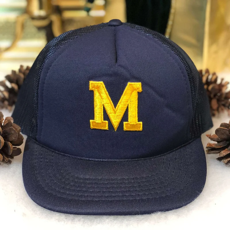 Vintage Deadstock NWOT NCAA Michigan Wolverines YoungAn Trucker Hat