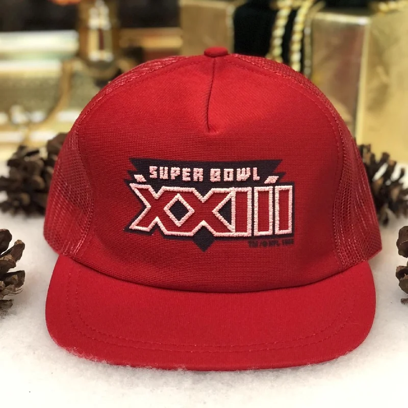 Vintage Deadstock NWOT NFL Super Bowl XXIII Bengals 49ers Trucker Hat