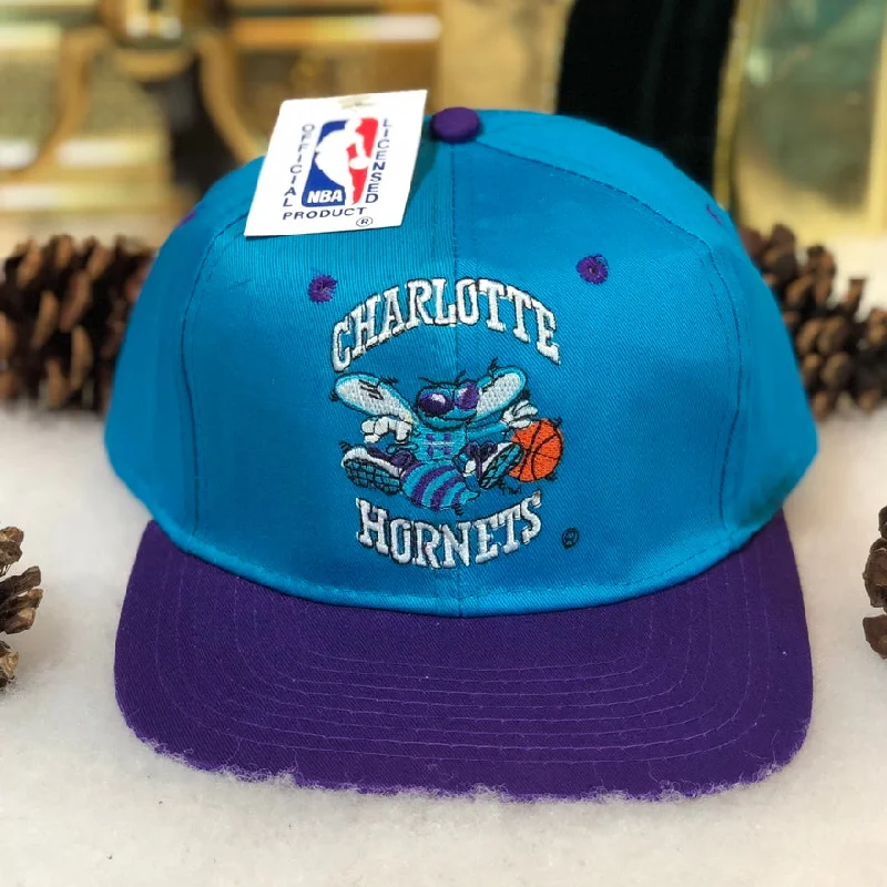 Vintage Deadstock NWT NBA Charlotte Hornets Snapback Hat