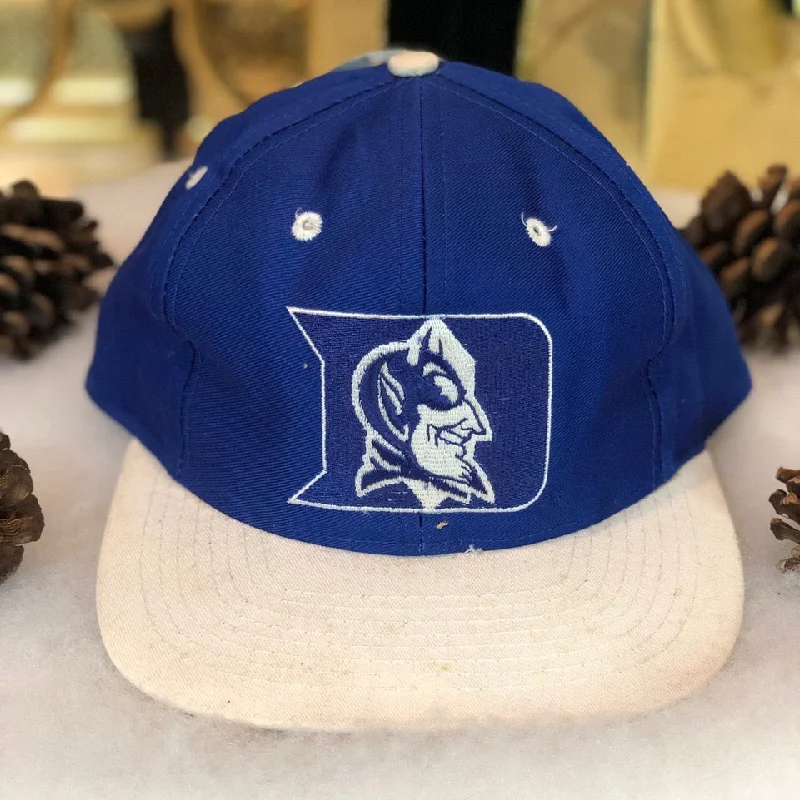 Vintage Deadstock NWT NCAA Duke Blue Devils Competitor Twill Snapback Hat