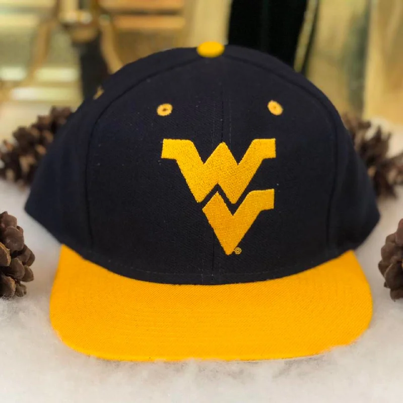 Vintage Deadstock NWT NCAA West Virginia Mountaineers Logo 7 Wool Snapback Hat