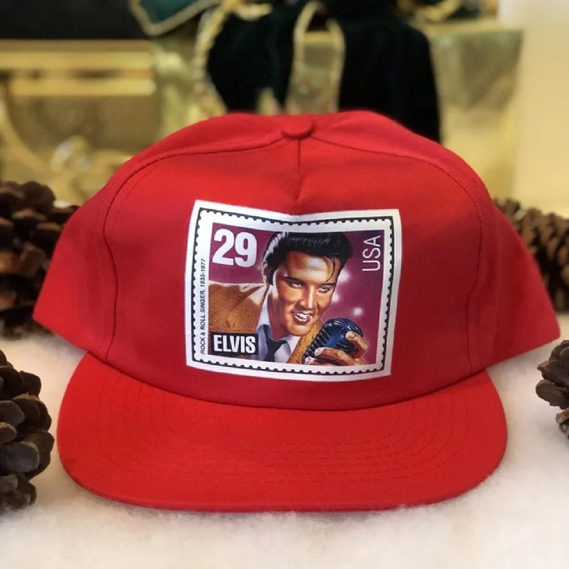 Vintage Elvis Presley Stamp Twill Snapback Hat