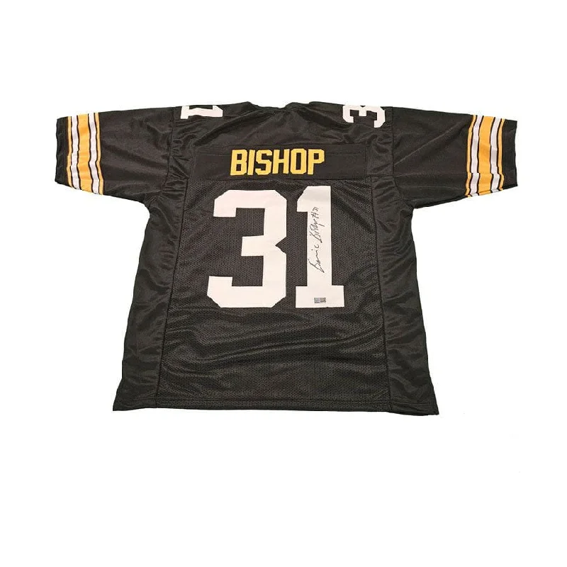 Beanie Bishop Jr. Signed Custom Black Football Jersey (Block #'s)