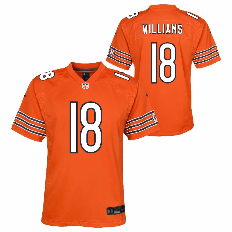 Chicago Bears Caleb Williams Youth Nike Game Alternate Orange Replica Jersey