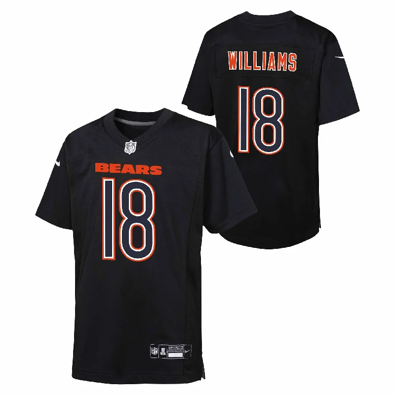 Chicago Bears Nike Caleb Williams Youth Carbon Black Jersey