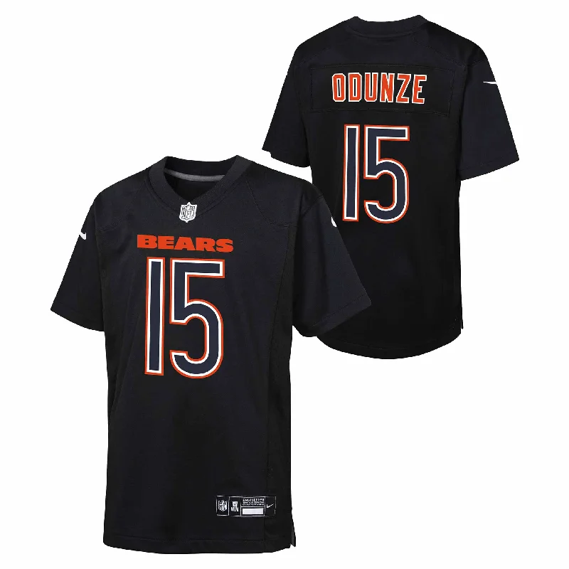 Chicago Bears Nike Rome Odunze Youth Carbon Black Jersey