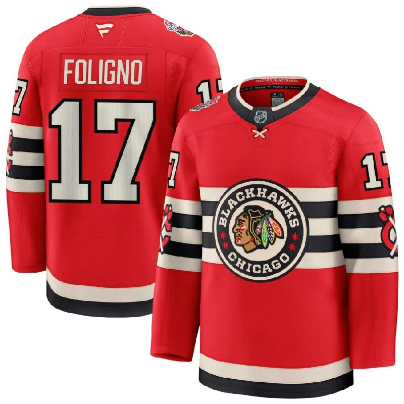 Chicago Blackhawks 2025 Nick Foligno Winter Classic Premium Jersey