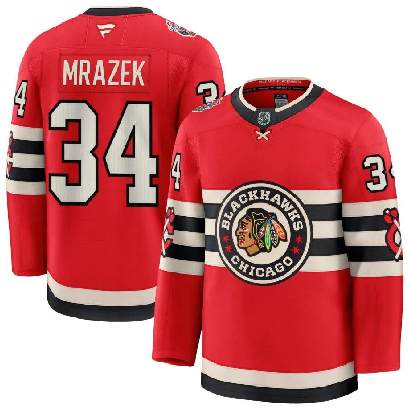 Chicago Blackhawks 2025 Petr Mrazek Winter Classic Premium Jersey