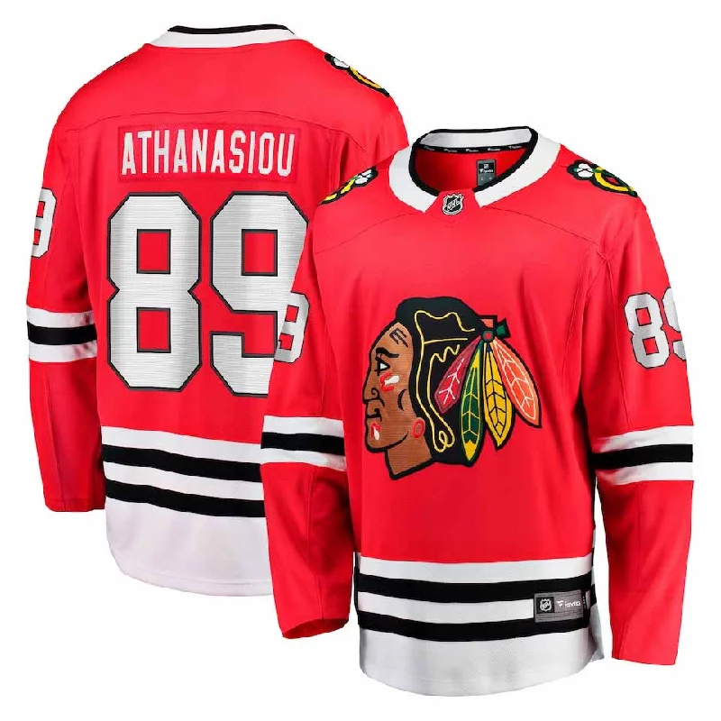 Chicago Blackhawks Andreas Athanasiou Home Breakaway Jersey w/ Authentic Lettering