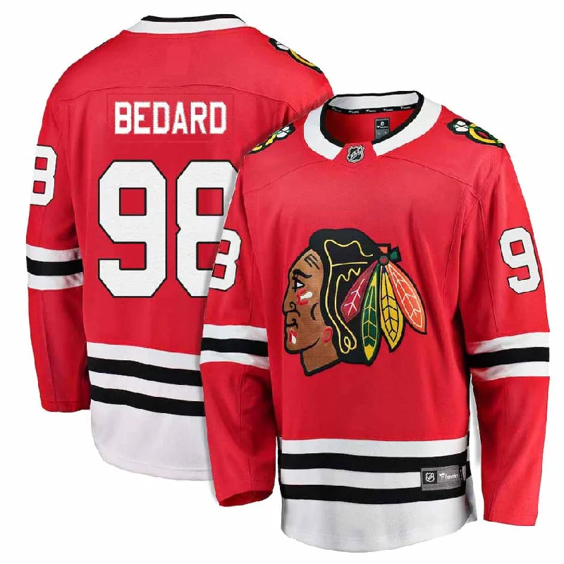 Chicago Blackhawks Connor Bedard Home Breakaway Jersey w/ Authentic Lettering