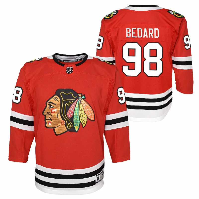 Chicago Blackhawks Connor Bedard Youth Home Premier Jersey w/ Authentic Lettering