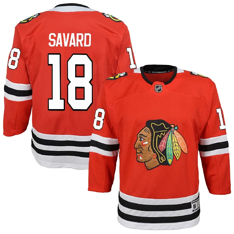 Chicago Blackhawks Denis Savard Youth Red Premier Jersey w/ Authentic Lettering