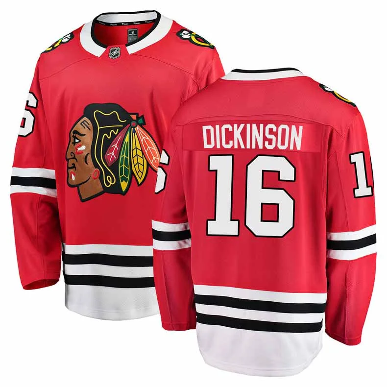 Chicago Blackhawks Jason Dickinson Youth Home Premier Jersey w/ Authentic Lettering