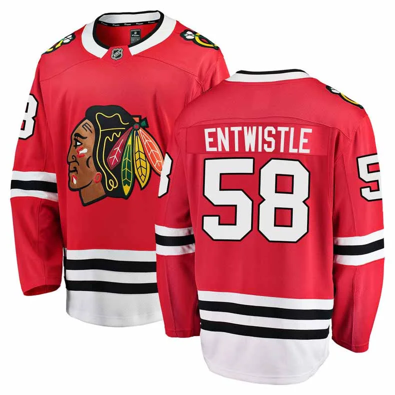 Chicago Blackhawks MacKenzie Entwistle Youth Home Premier Jersey w/ Authentic Lettering