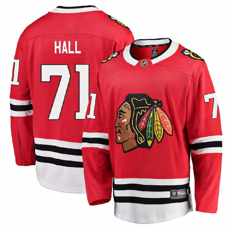 Chicago Blackhawks Taylor Hall Home Breakaway Jersey w/ Authentic Lettering