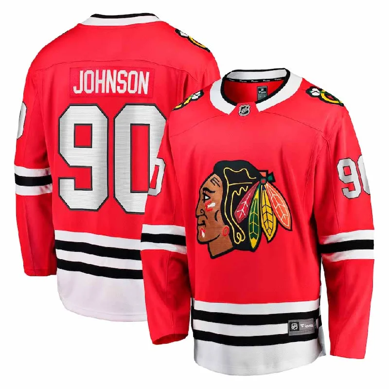 Chicago Blackhawks Tyler Johnson Home Breakaway Jersey w/ Authentic Lettering