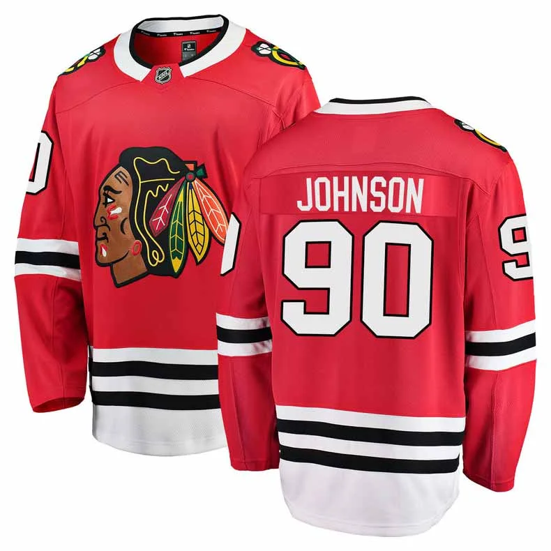 Chicago Blackhawks Tyler Johnson Youth Home Premier Jersey w/ Authentic Lettering