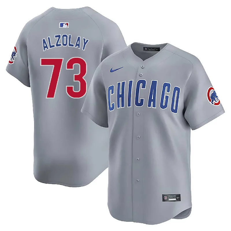 Chicago Cubs Adbert Alzolay Nike Road Vapor Limited Jersey W/ Authentic Lettering