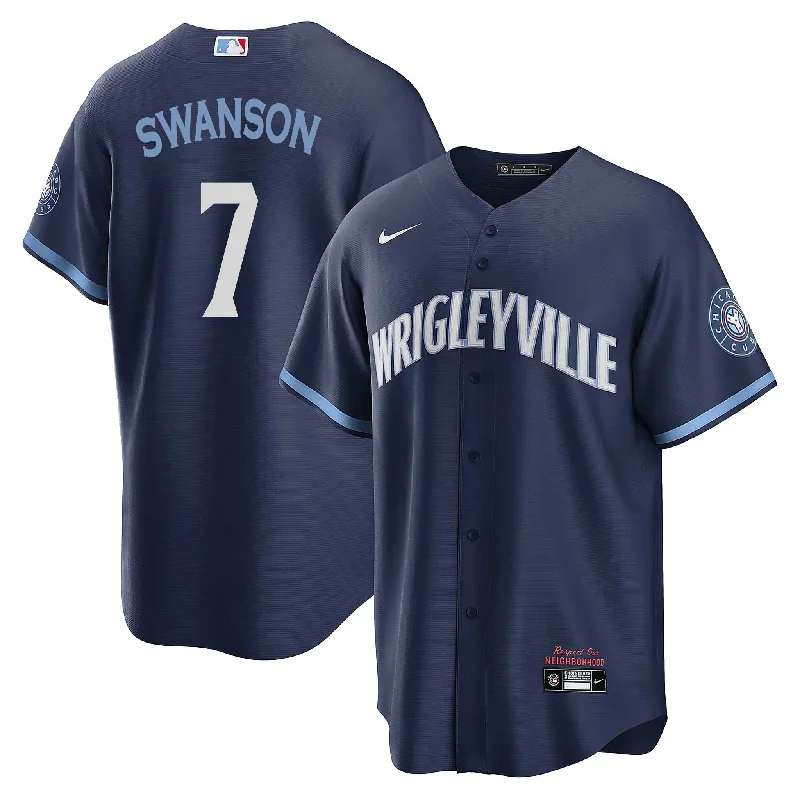 Chicago Cubs Dansby Swanson Nike City Connect Vapor Limited Jersey