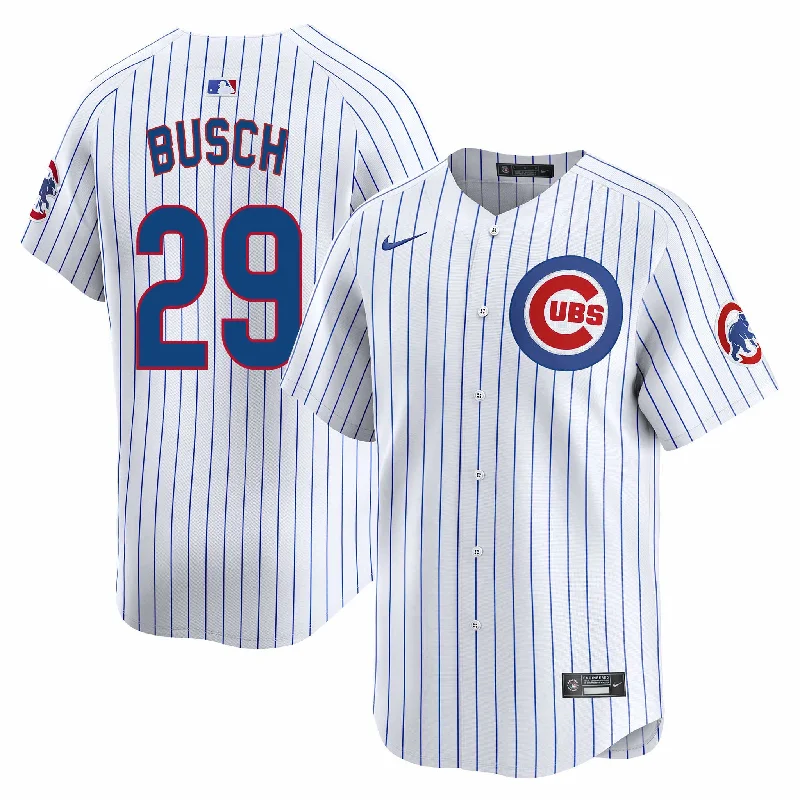 Chicago Cubs Michael Busch Nike Home Vapor Limited Jersey W/ Authentic Lettering