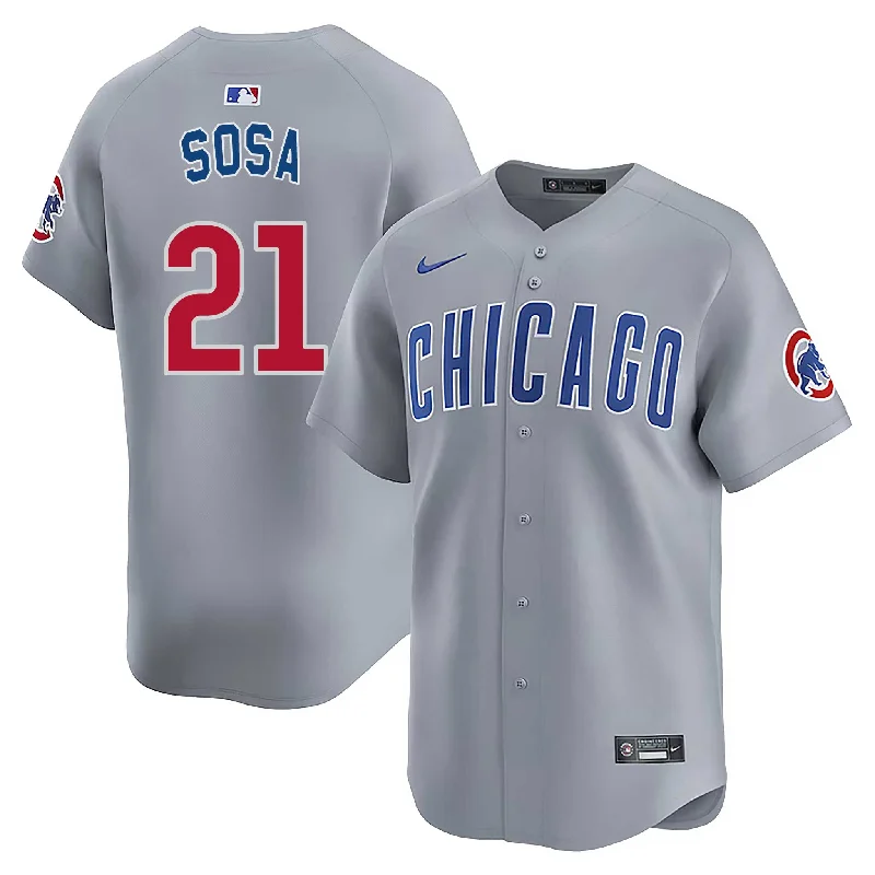 Chicago Cubs Sammy Sosa Nike Road Vapor Limited Jersey With Authentic Lettering