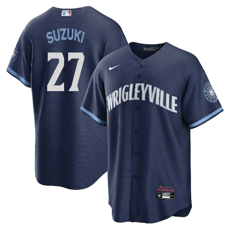 Chicago Cubs Seiya Suzuki Nike City Connect Vapor Limited Jersey