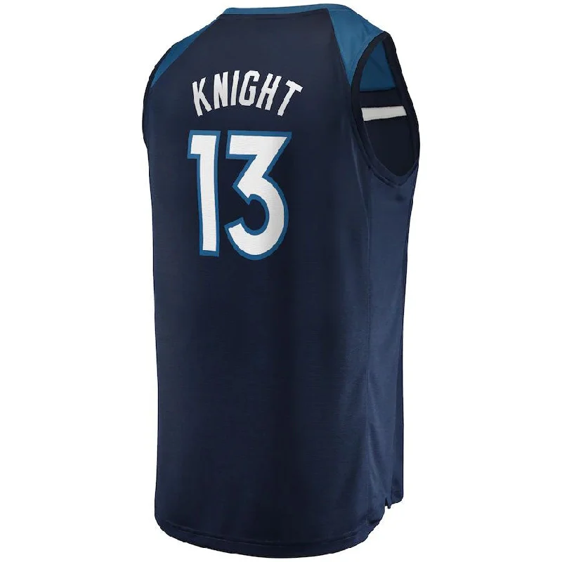 M.Timberwolves #13 Nathan Knight  Fanatics Branded 2021-22 Fast Break Replica Jersey Icon Edition Navy Stitched American Basketball Jersey