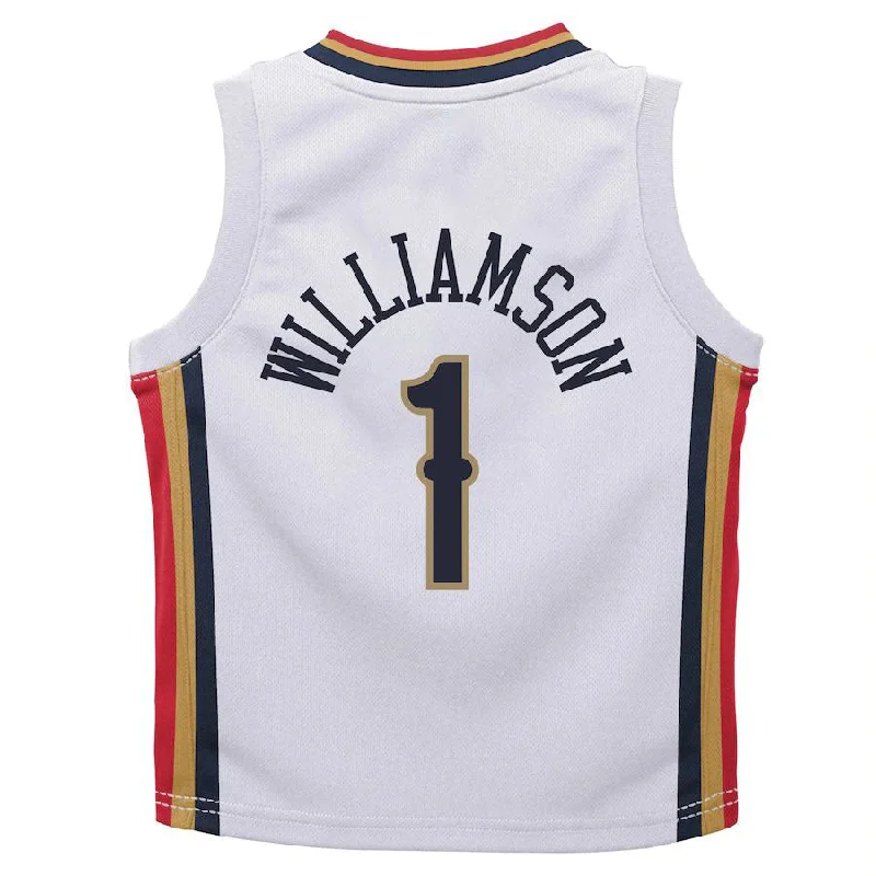 NO.Pelicans #1 Zion Williamson Infant 2021-22 City Edition Replica Jersey  City Edition White Stitched American Basketball Jersey