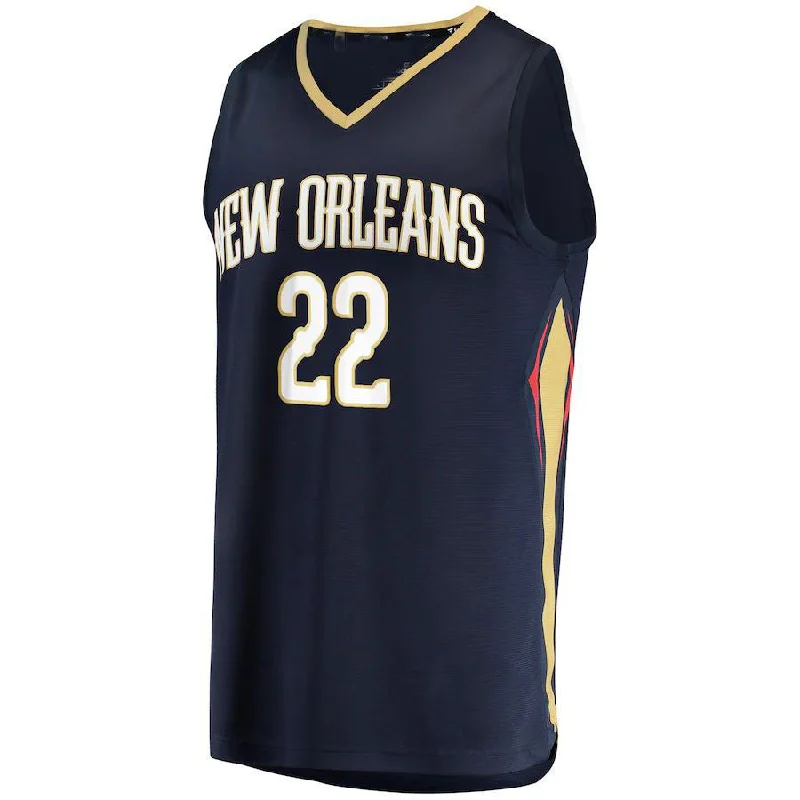 NO.Pelicans #22 Larry Nance Jr. Fanatics Branded  202122 Fast Break Replica Jersey Icon Edition Navy Stitched American Basketball Jersey