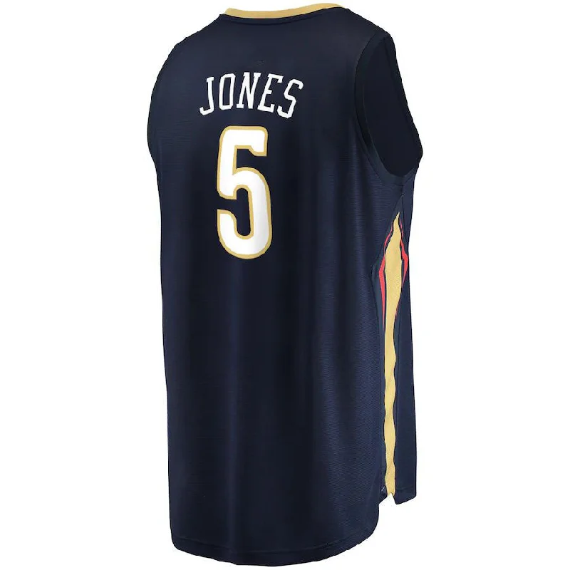 NO.Pelicans #5 Herbert Jones Fanatics Branded 2022-23 Fast Break Replica Jersey Icon Edition Icon Edition Navy Stitched American Basketball Jersey