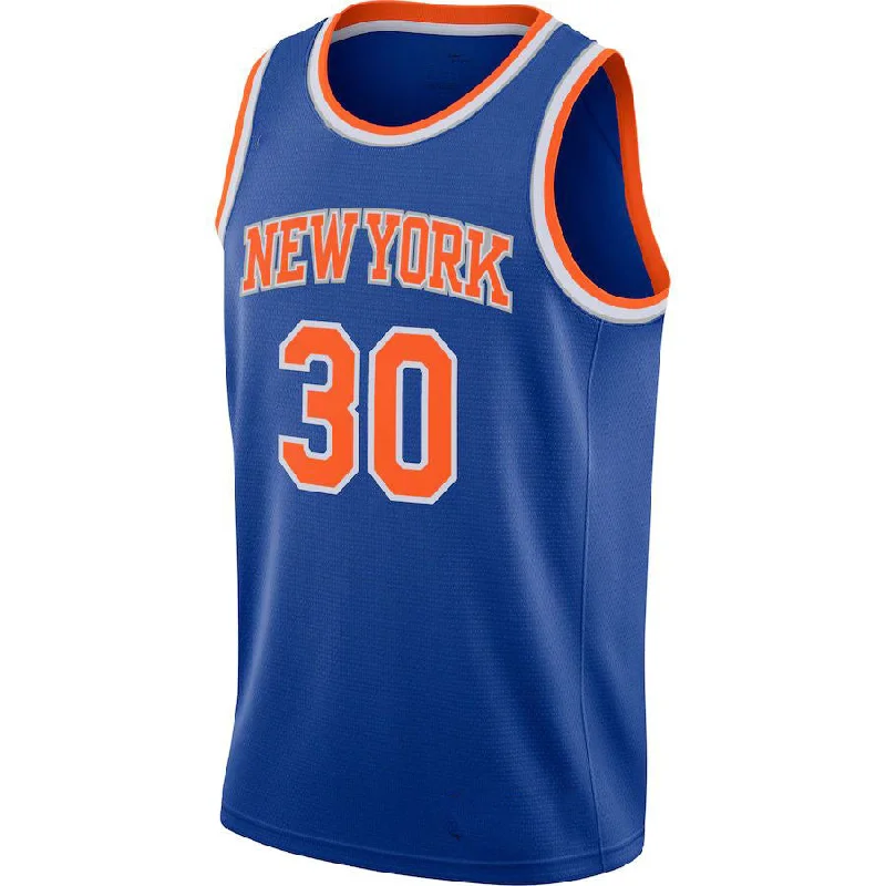 NY.Knicks #30 Julius Randle 2020-21 Swingman Jersey Icon Edition  Blue Stitched American Basketball Jersey