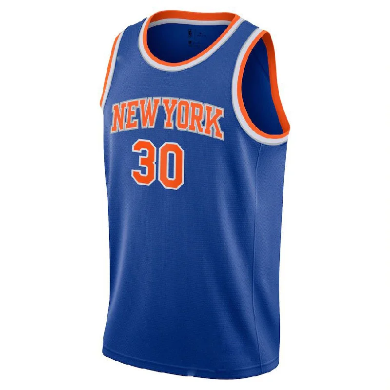 NY.Knicks #30 Julius Randle 2021-22 Swingman Jersey Icon Edition  Blue Stitched American Basketball Jersey