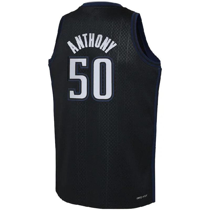 O.Magic #50 Cole Anthony 2022-23 Swingman Jersey City Edition Black Stitched American Basketball Jersey