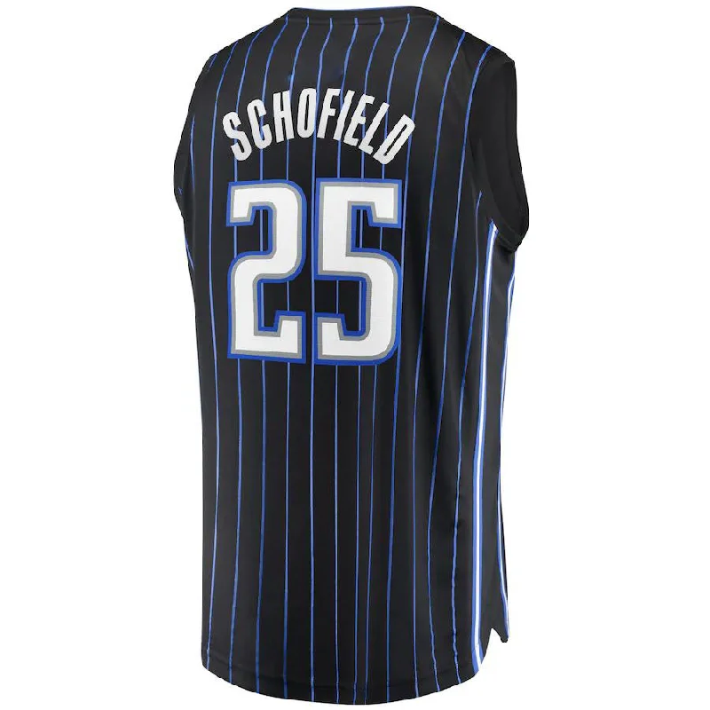 O.Magic #25 Admiral Schofield Fanatics Branded  2021-22 Fast Break Replica Jersey Icon Edition Black Stitched American Basketball Jersey