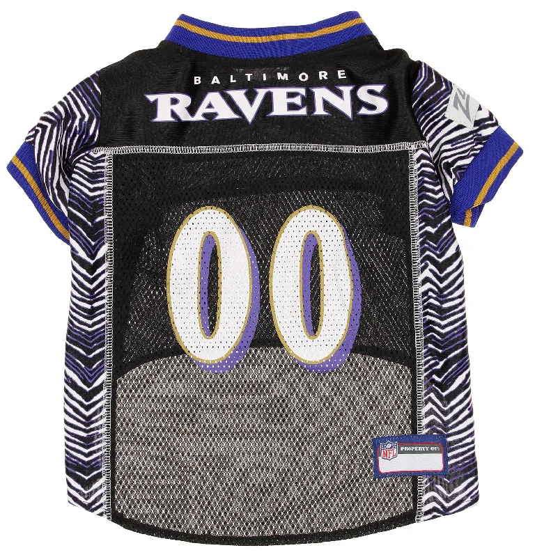 Zubaz X Pets First NFL Baltimore Ravens Team Pet Jersey For Dogs