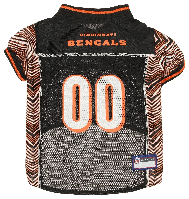 Zubaz X Pets First NFL Cincinnati Bengals Team Pet Jersey For Dogs